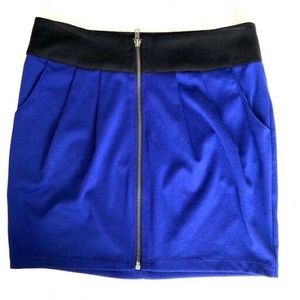 Blue Skirt With Pockets